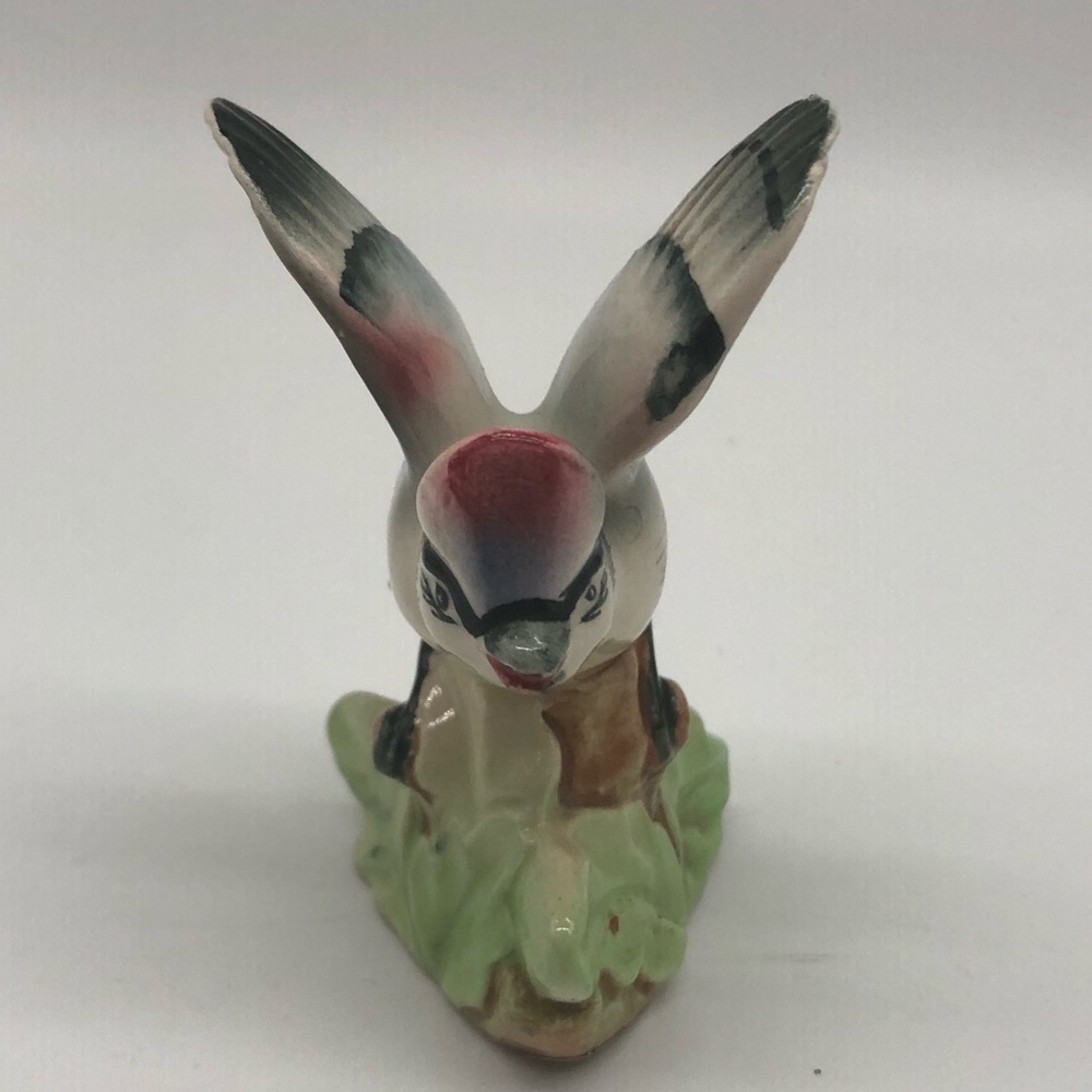 Vintage porcelain blue jay